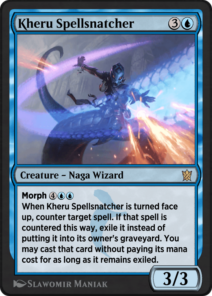 Image of Kheru Spellsnatcher (KTK-45Y) - Khans of Tarkir