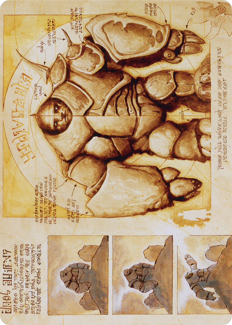 Image of Precursor Golem // Precursor Golem (ABRO-072) - The Brothers' War Art Series (Borderless)