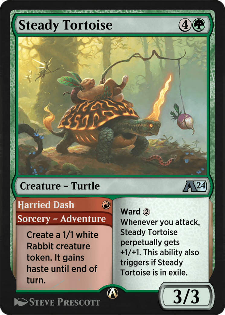 Image of Steady Tortoise // Harried Dash (YWOE-025) - Alchemy: Wilds of Eldraine