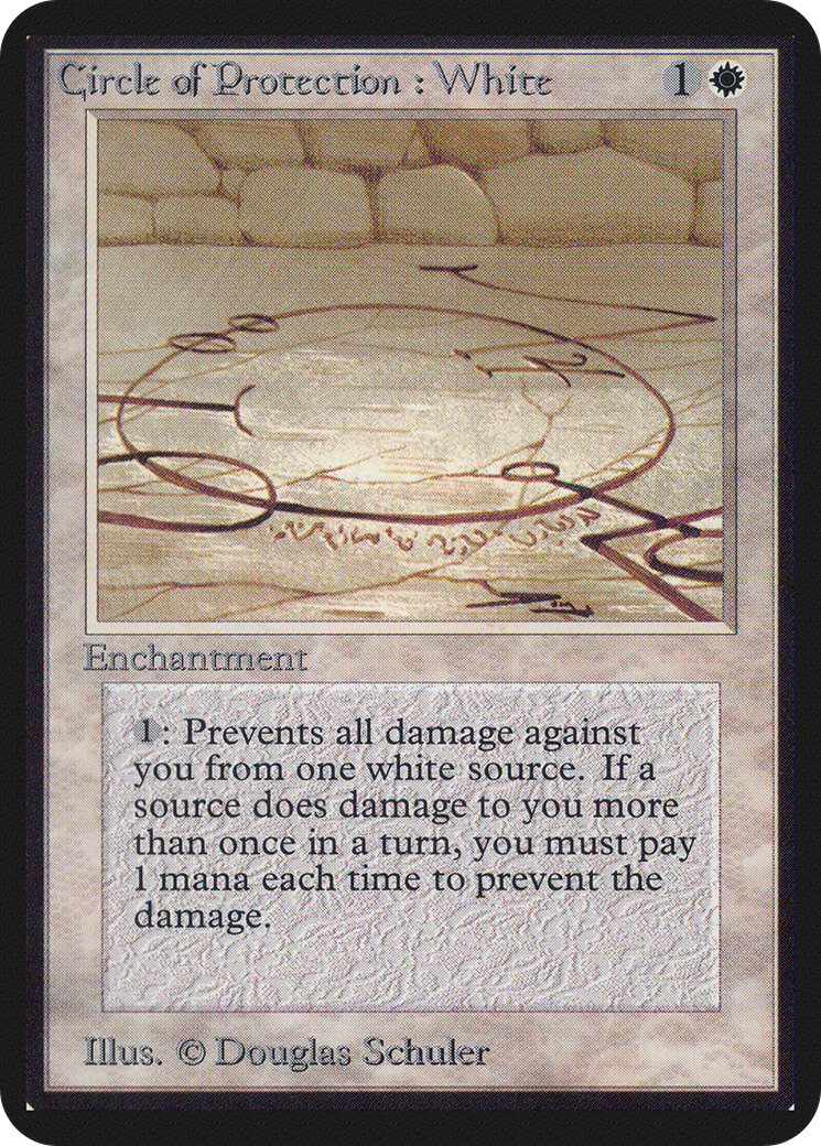 Image of Circle of Protection: White (LEA-) - Limited Edition Alpha