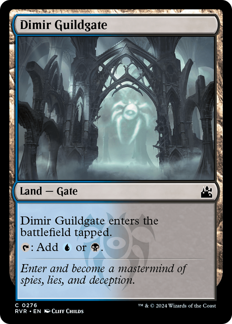Image of Dimir Guildgate (RVR-276) - Ravnica Remastered Foil