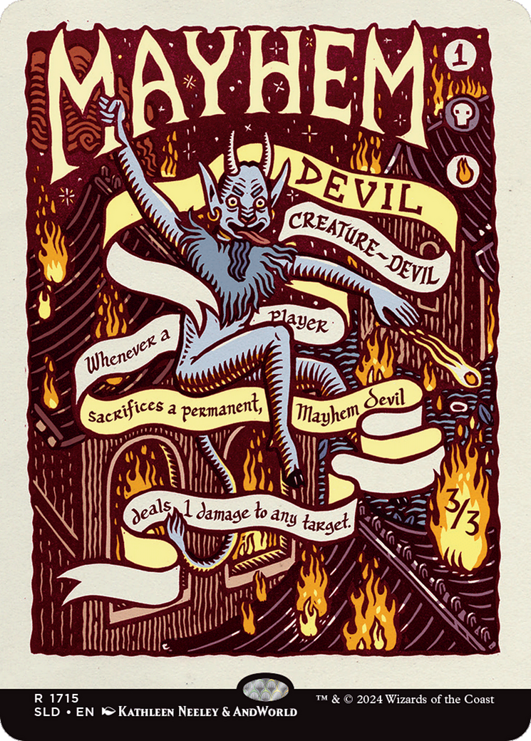 Image of Mayhem Devil (SLD-1715) - Secret Lair Drop (Borderless)