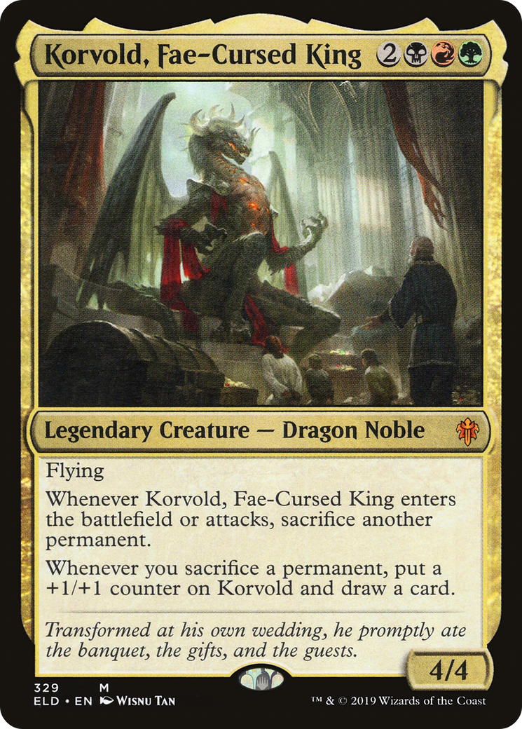 Image of Korvold, Fae-Cursed King (ELD-329) - Throne of Eldraine