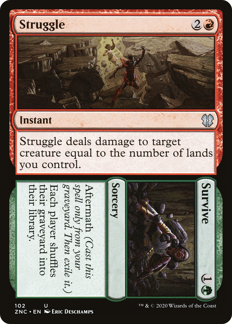 Image of Struggle // Survive (ZNC-102) - Zendikar Rising Commander