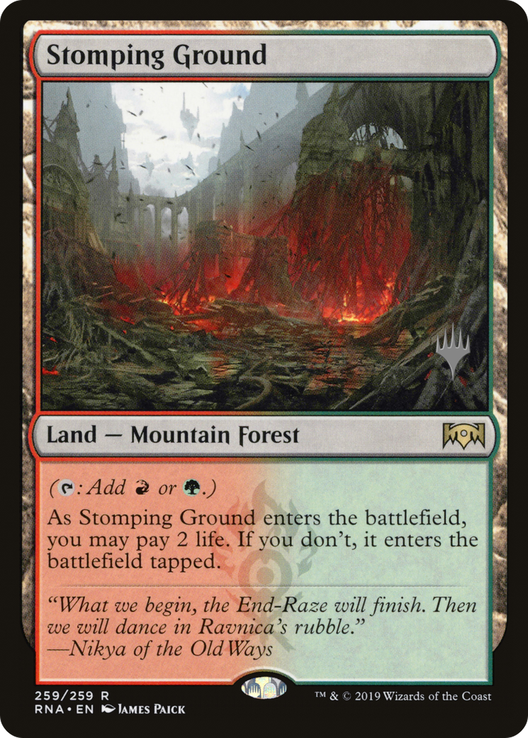 Image of Stomping Ground (PPELD-259) - Ravnica Allegiance Promos Foil