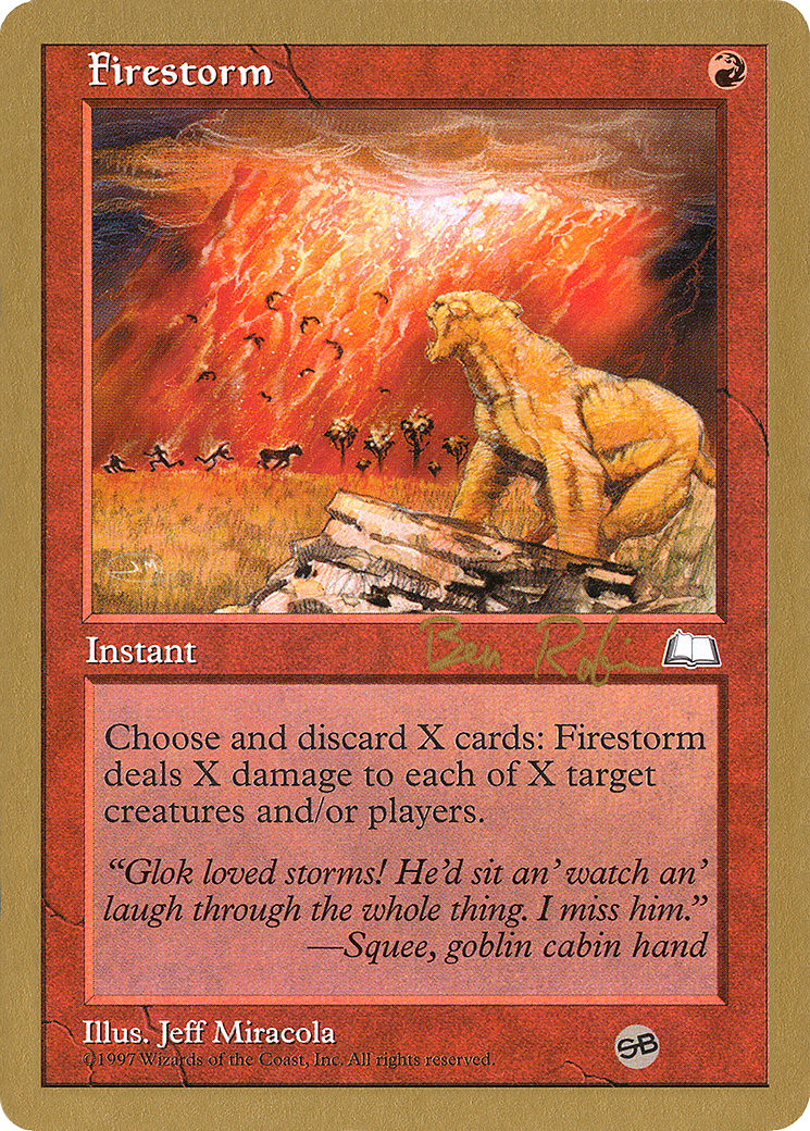 Image of Firestorm - 1998 Ben Rubin (WTH) (SB) (WCD-) - World Championship Decks 1998