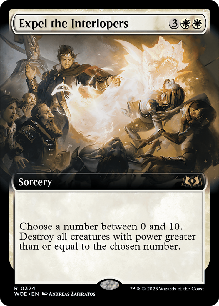 Image of Expel the Interlopers (Extended Art) (WOE-324) - Wilds of Eldraine: (Extended Art) Foil