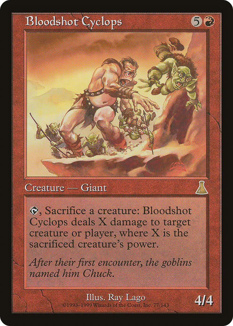 Image of Bloodshot Cyclops (UDS-077) - Urza's Destiny