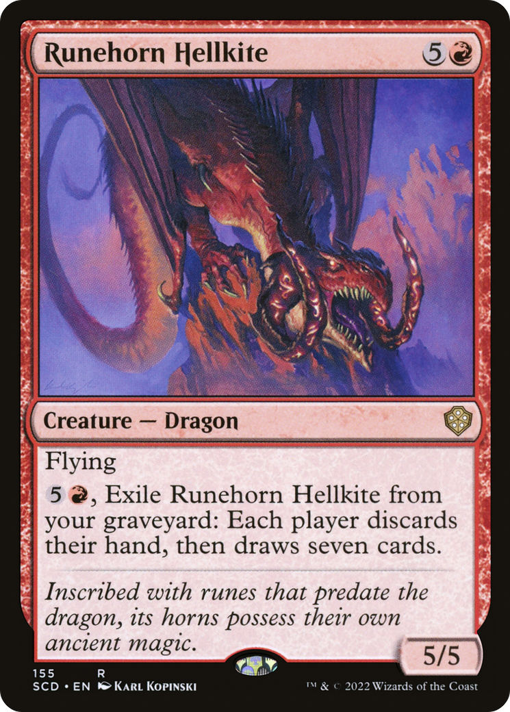 Image of Runehorn Hellkite (SCD-155) - Starter Commander Decks