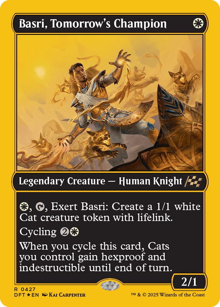 Image of Basri, Tomorrow's Champion (First-Place Foil) (DFT-427) - Aetherdrift Foil