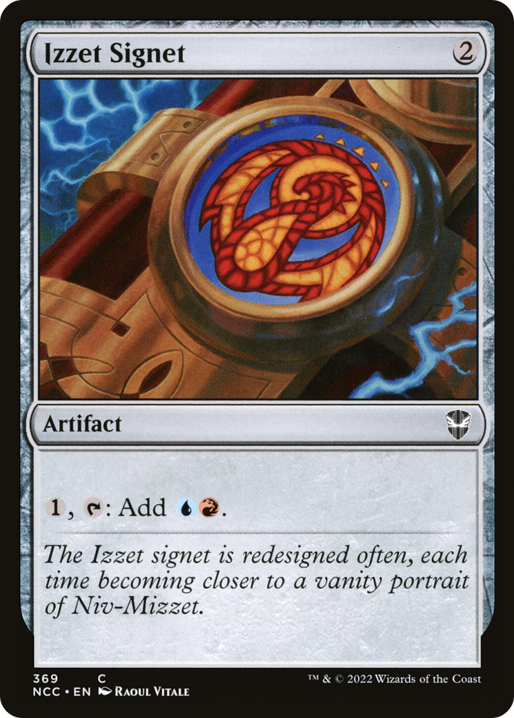 Image of Izzet Signet (NCC-369) - New Capenna Commander