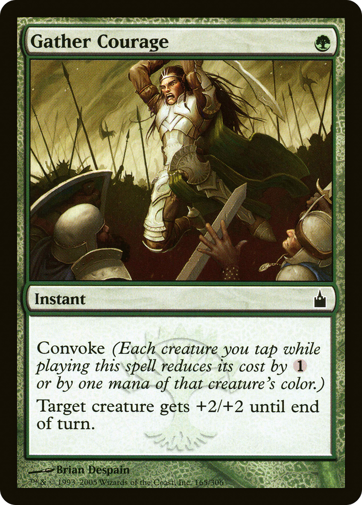 Image of Gather Courage (RAV-165) - Ravnica: City of Guilds Foil