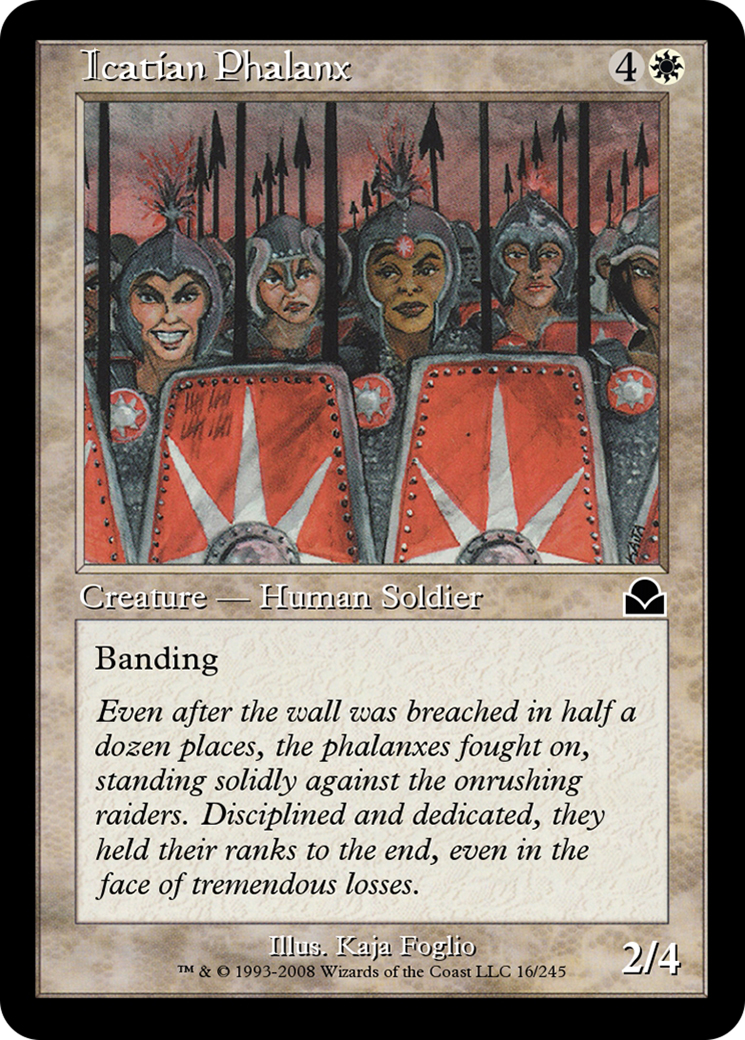 Image of Icatian Phalanx (ME2-016) - Masters Edition II Foil