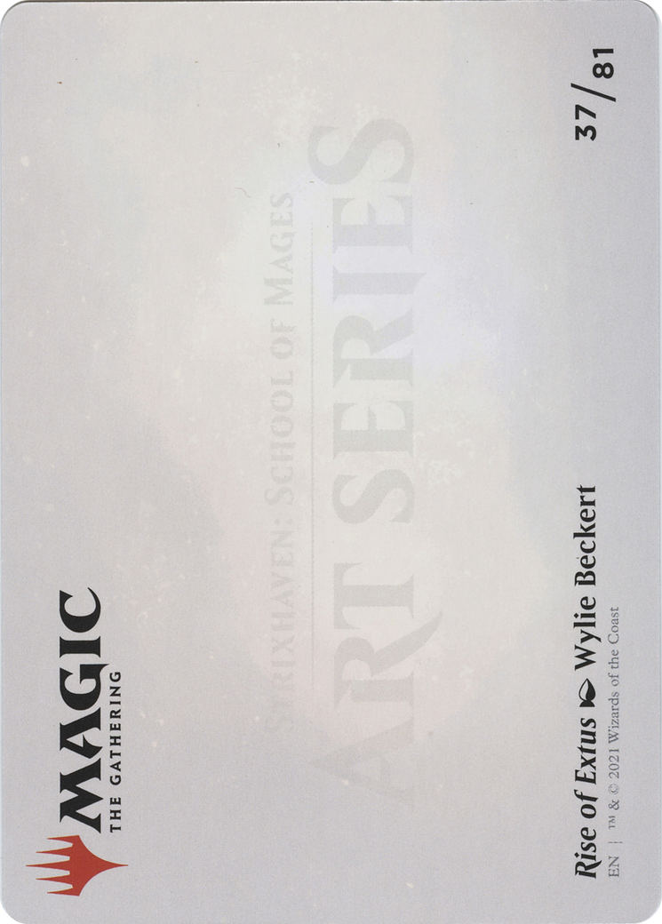 Image of Rise of Extus // Rise of Extus (ASTX-037) - Strixhaven Art Series (Borderless) Foil