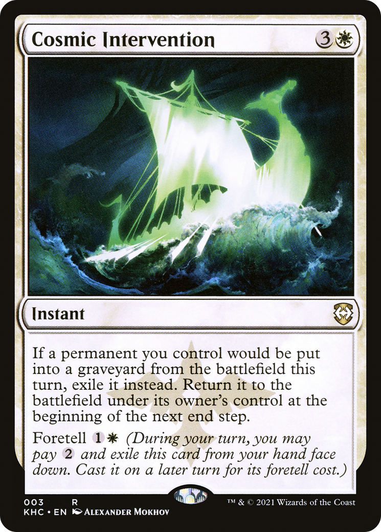 Image of Cosmic Intervention (KHC-003) - Kaldheim Commander