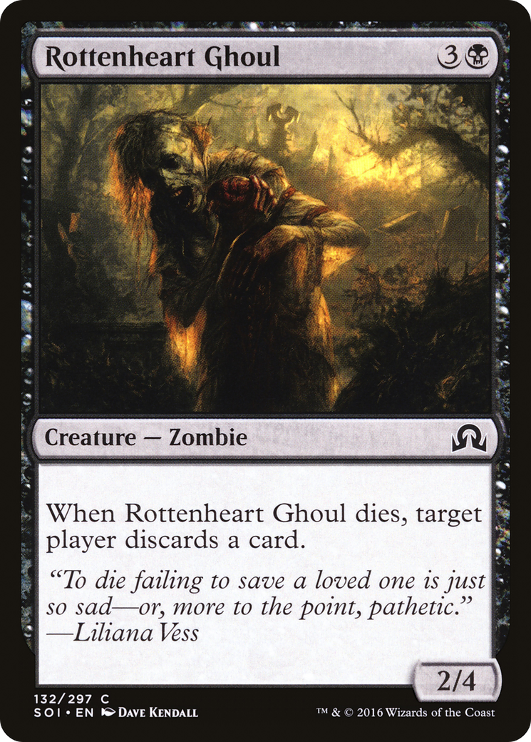 Image of Rottenheart Ghoul (SOI-132) - Shadows over Innistrad Foil
