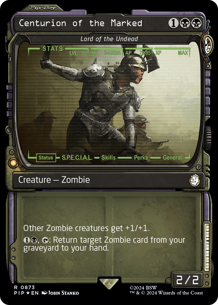 Image of Centurion of the Marked - Lord of the Undead (Showcase) (Surge Foil) (PIP-873) - Fallout / Centurion of the Marked: (Showcase) Foil