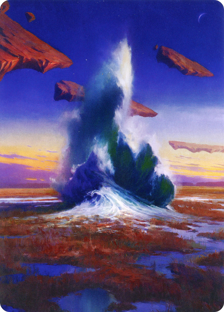 Image of Flooded Strand // Flooded Strand (AZNR-029) - Zendikar Rising Art Series (Borderless) Foil