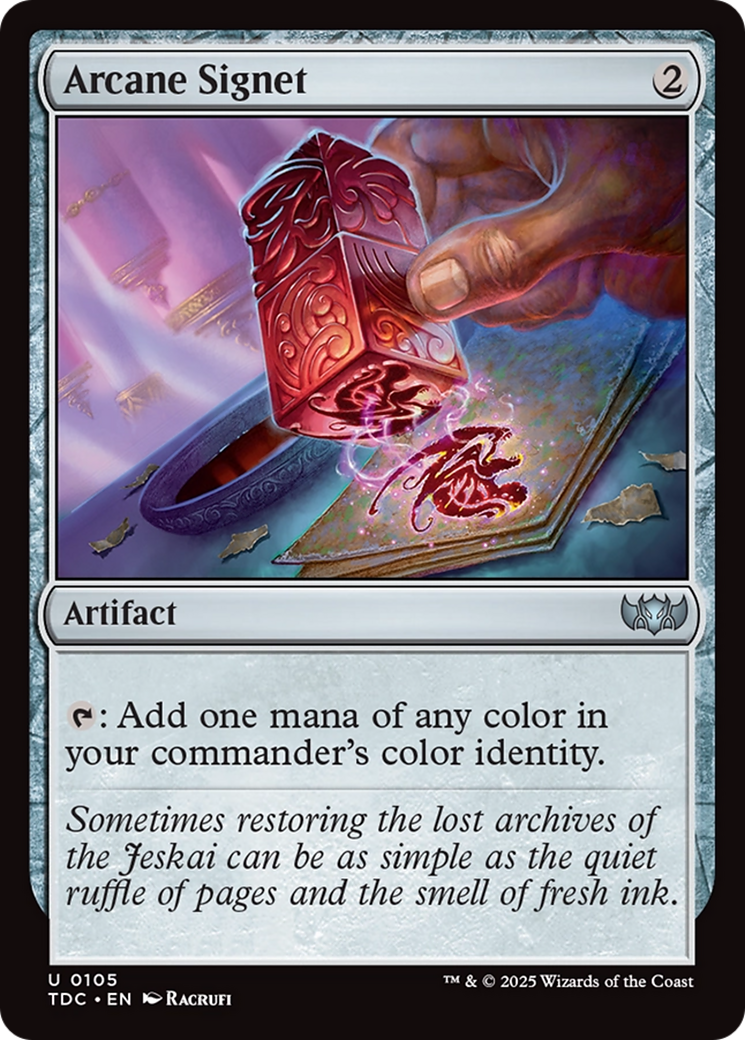 Image of Arcane Signet (TDC-105) - Commander: Tarkir: Dragonstorm