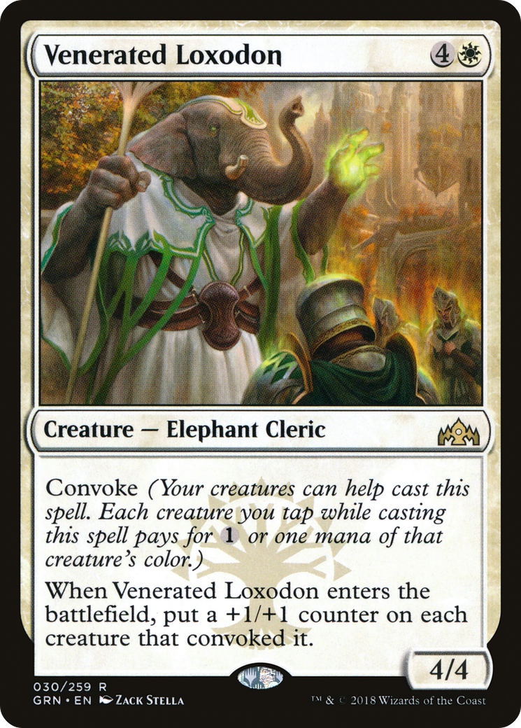 Image of Venerated Loxodon (GRN-030) - Guilds of Ravnica Foil