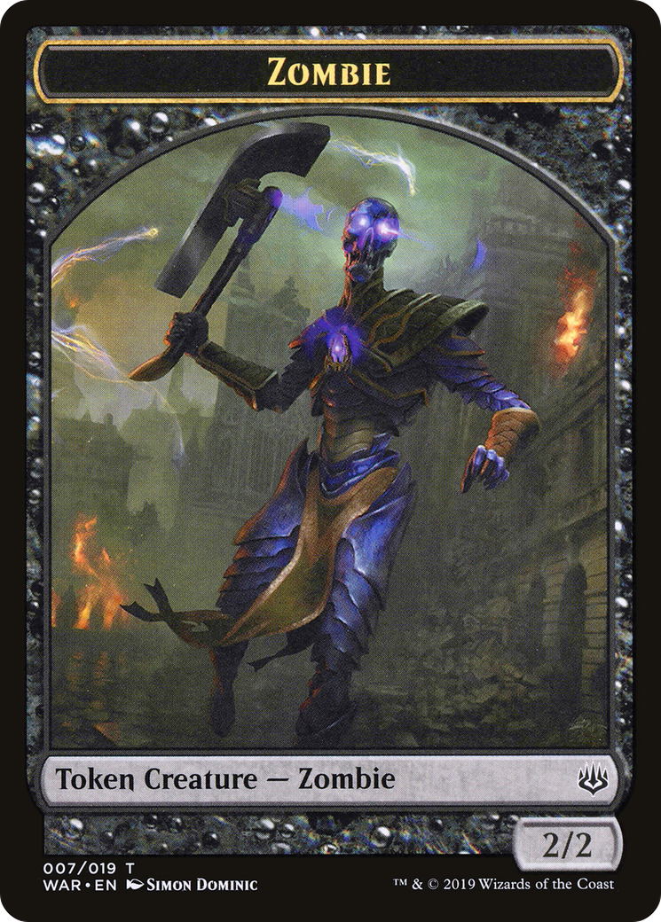 Image of Zombie Token (WAR-007) - War of the Spark Tokens