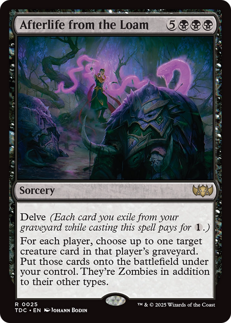 Image of Afterlife from the Loam (TDC-025) - Commander: Tarkir: Dragonstorm