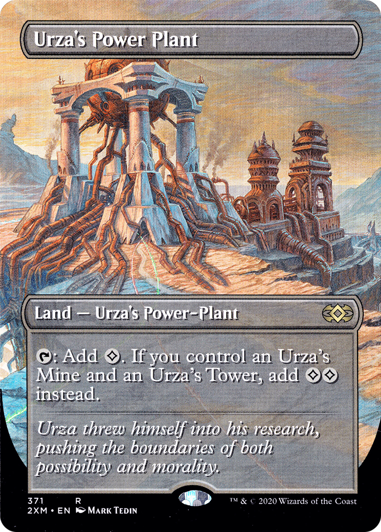 Image of Urza's Power Plant (Borderless) (2XM-371) - Double Masters (Borderless)