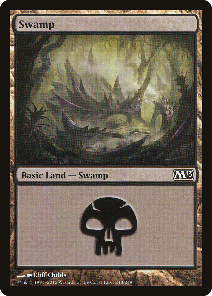 Image of Swamp (240) (M13-240) - Magic 2013 Foil