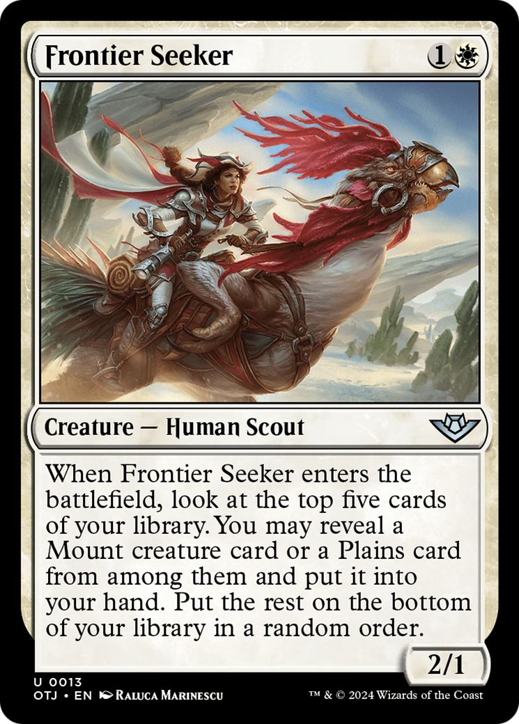 Image of Frontier Seeker (OTJ-013) - Outlaws of Thunder Junction Foil