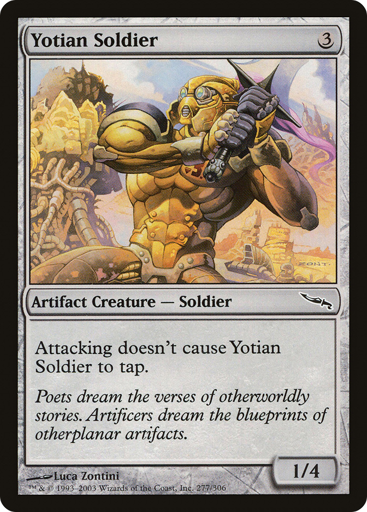 Image of Yotian Soldier (MRD-277) - Mirrodin Foil