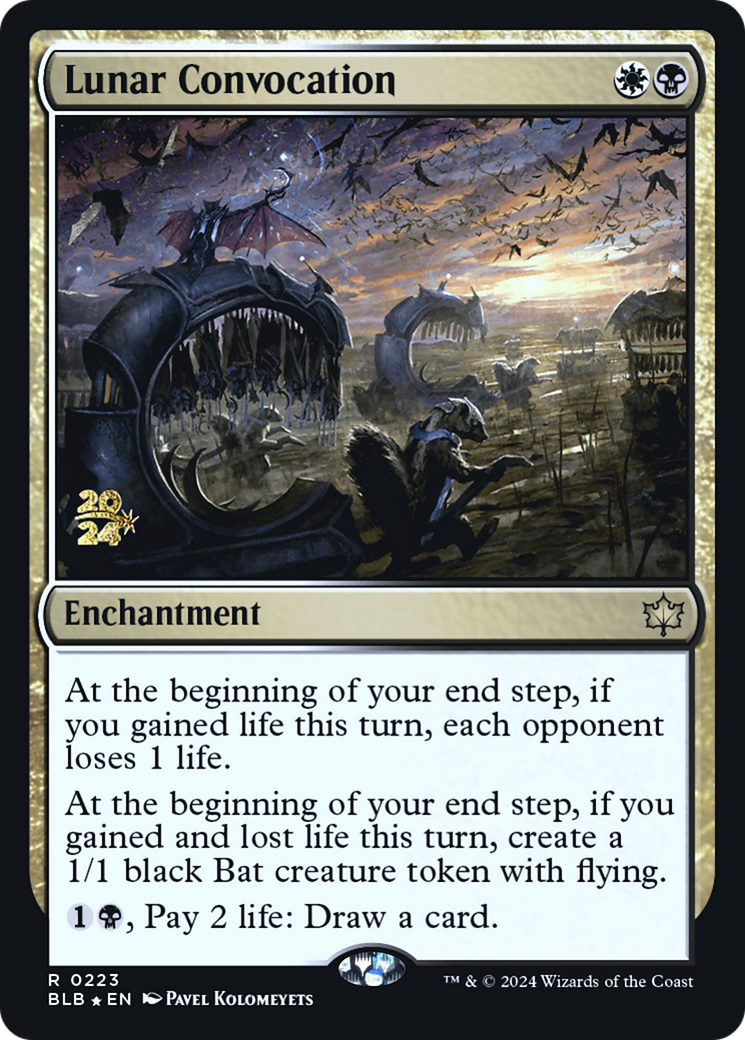 Image of Lunar Convocation (PRE-223) - Bloomburrow Promos Foil
