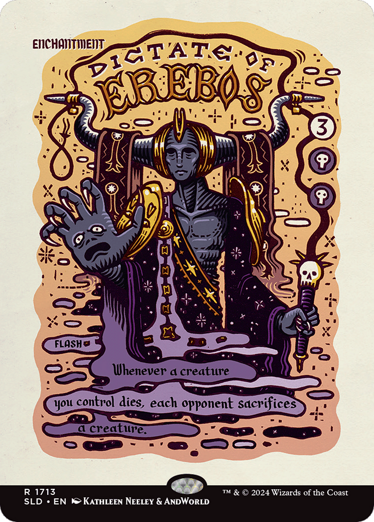 Image of Dictate of Erebos (SLD-1713) - Secret Lair Drop (Borderless)