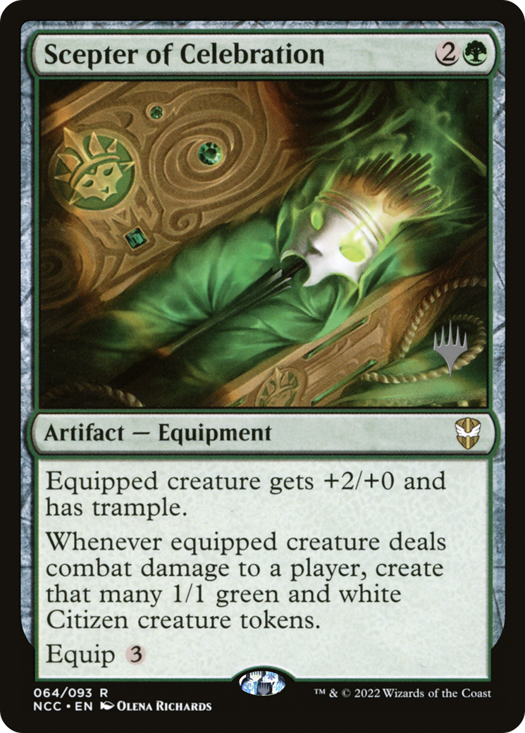 Image of Scepter of Celebration (PPSNC-064) - New Capenna Commander Promos Foil