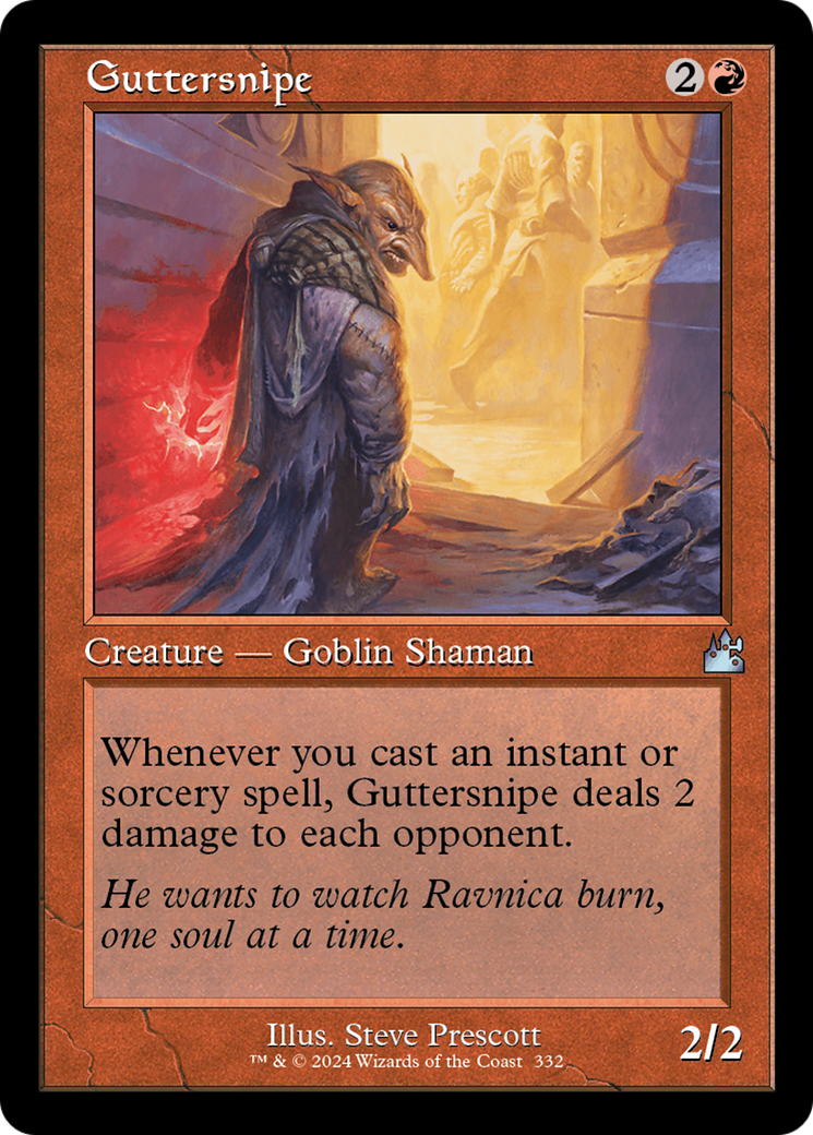 Image of Guttersnipe (Retro Frame) (RVR-332) - Ravnica Remastered Foil