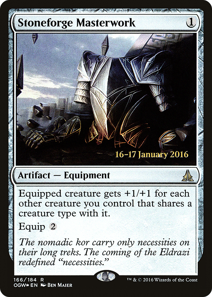 Image of Stoneforge Masterwork (PRE-166S) - Oath of the Gatewatch Promos Foil