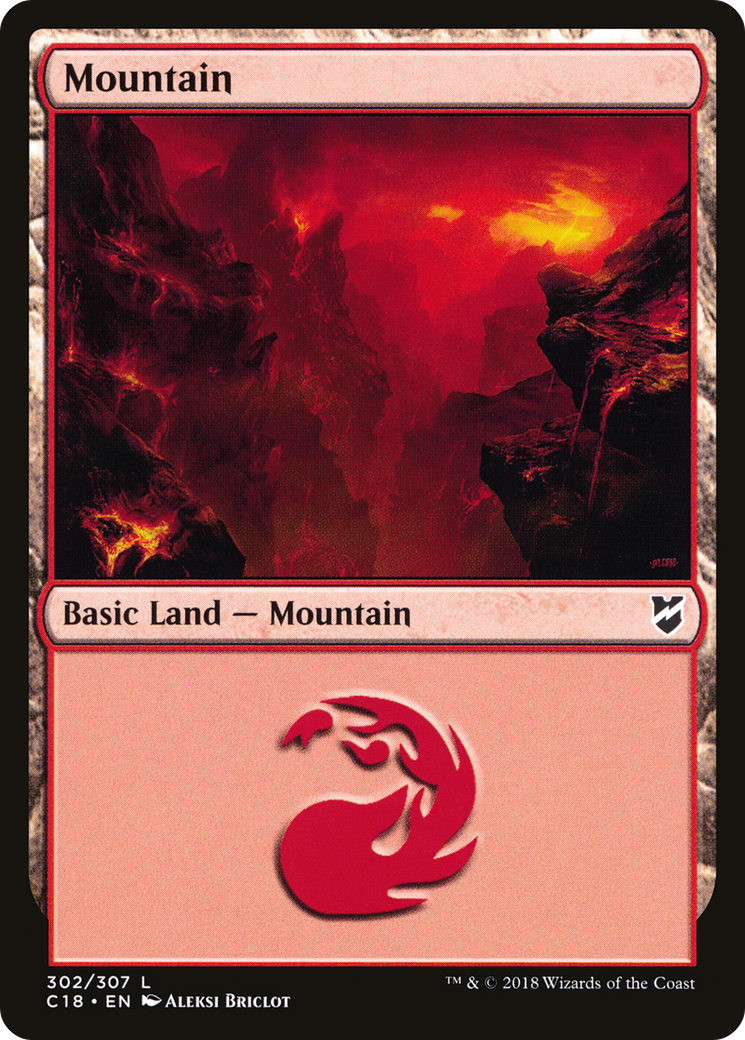 Image of Mountain (302) (C18-302) - Commander 2018