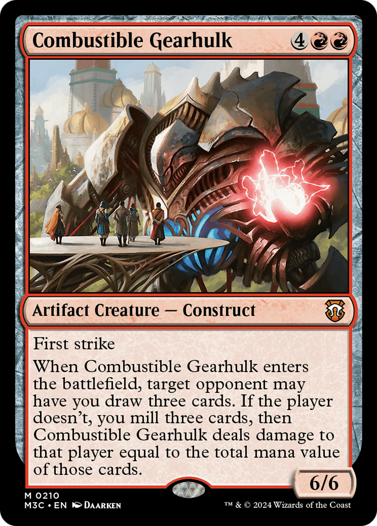 Image of Combustible Gearhulk (M3C-210) - Modern Horizons 3 Commander