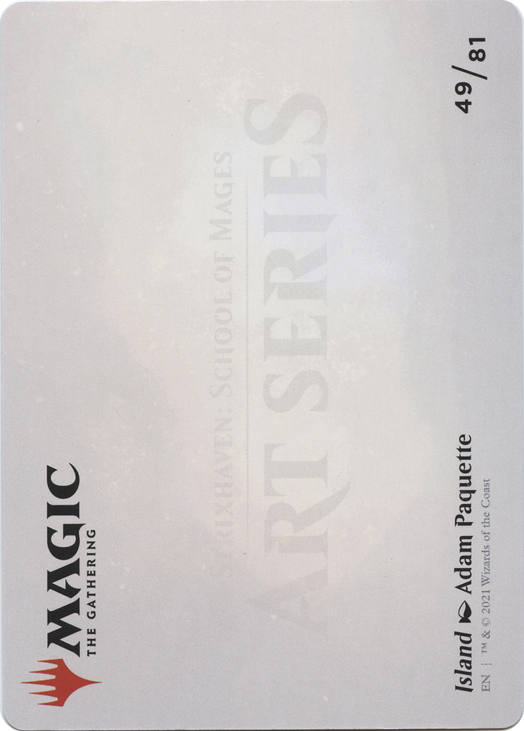 Image of Island // Island (ASTX-049) - Strixhaven Art Series (Borderless) Foil