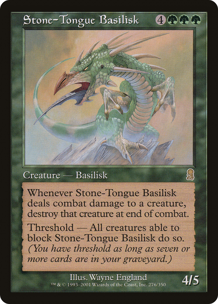 Image of Stone-Tongue Basilisk (ODY-276) - Odyssey Foil