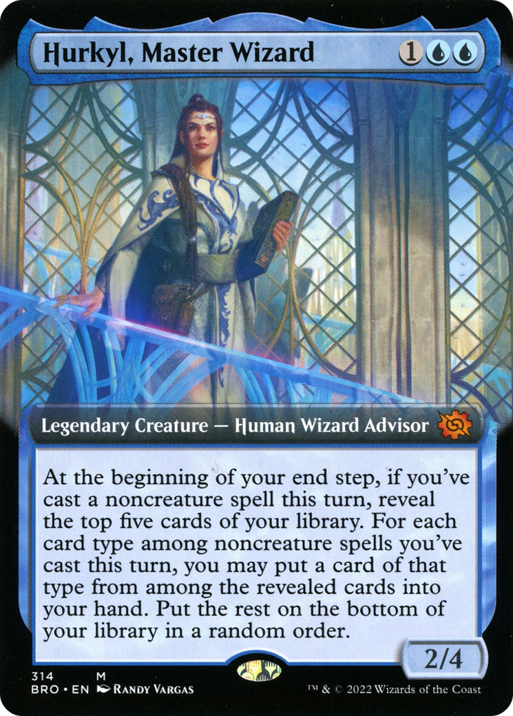 Image of Hurkyl, Master Wizard (Extended Art) (BRO-314) - The Brothers' War: (Extended Art)