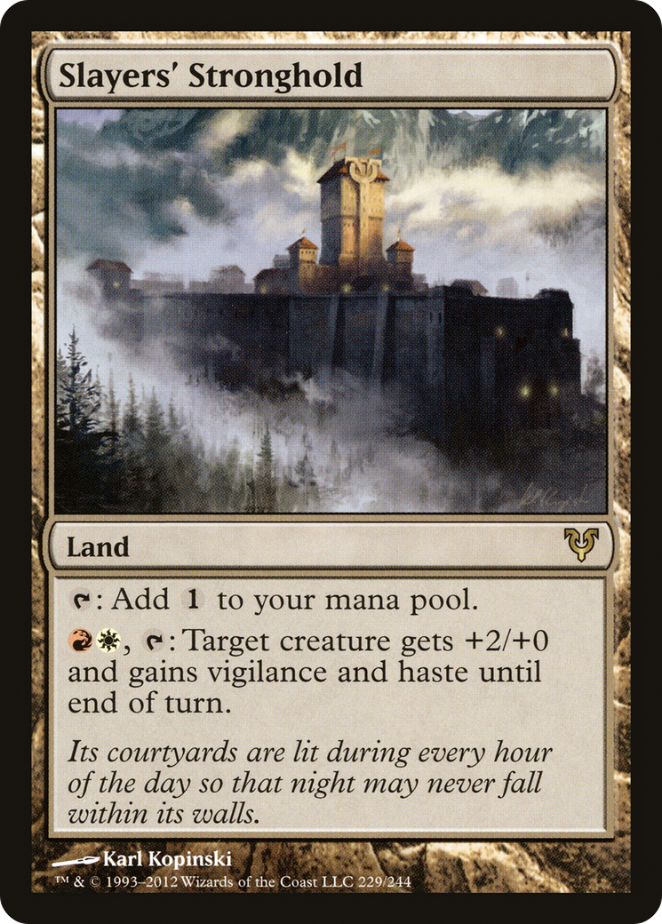 Image of Slayers' Stronghold (AVR-229) - Avacyn Restored Foil