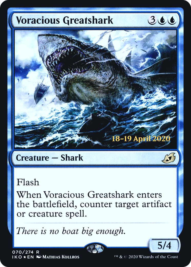 Image of Voracious Greatshark (PRE-70S) - Ikoria: Lair of Behemoths Promos Foil