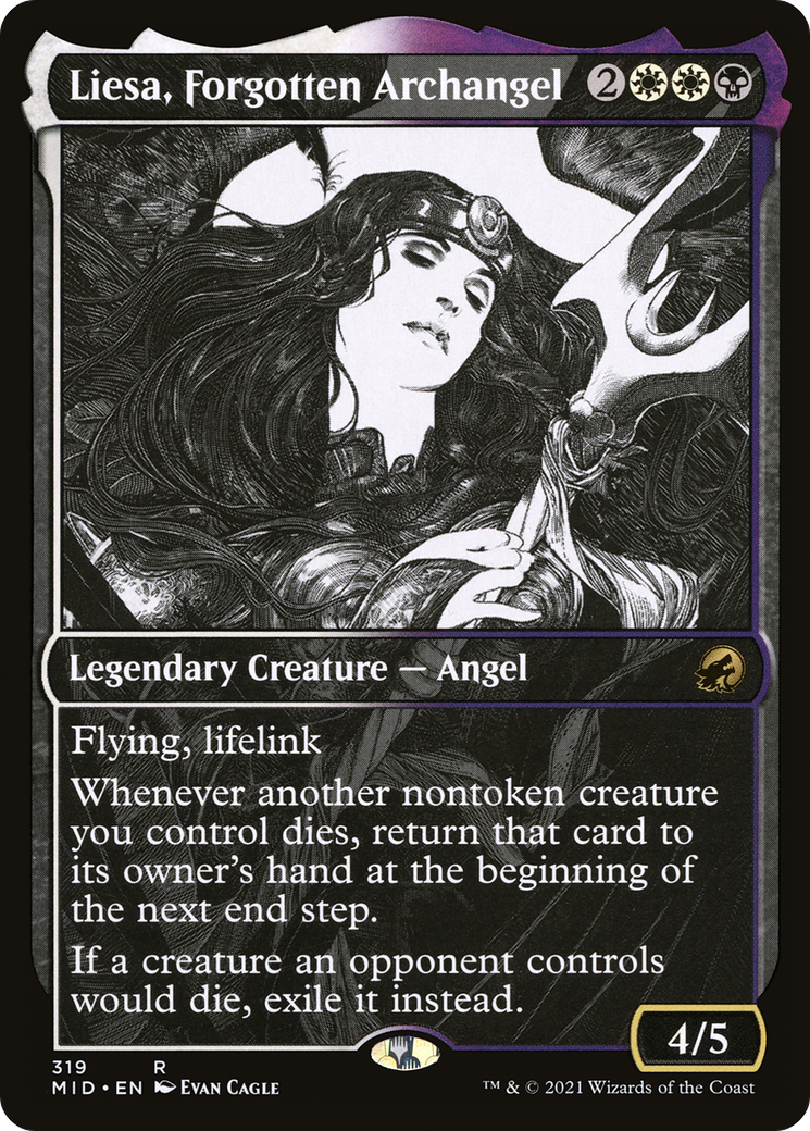 Image of Liesa, Forgotten Archangel (Showcase) (MID-319) - Innistrad: Midnight Hunt: (Showcase)