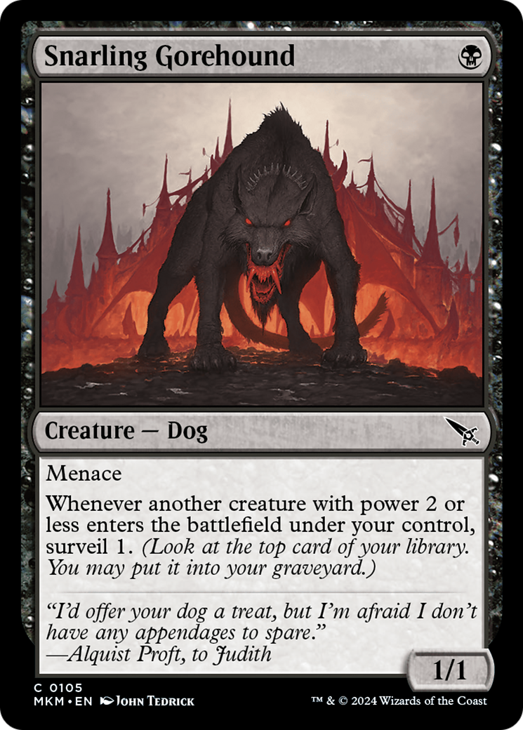 Image of Snarling Gorehound (MKM-105) - Murders at Karlov Manor