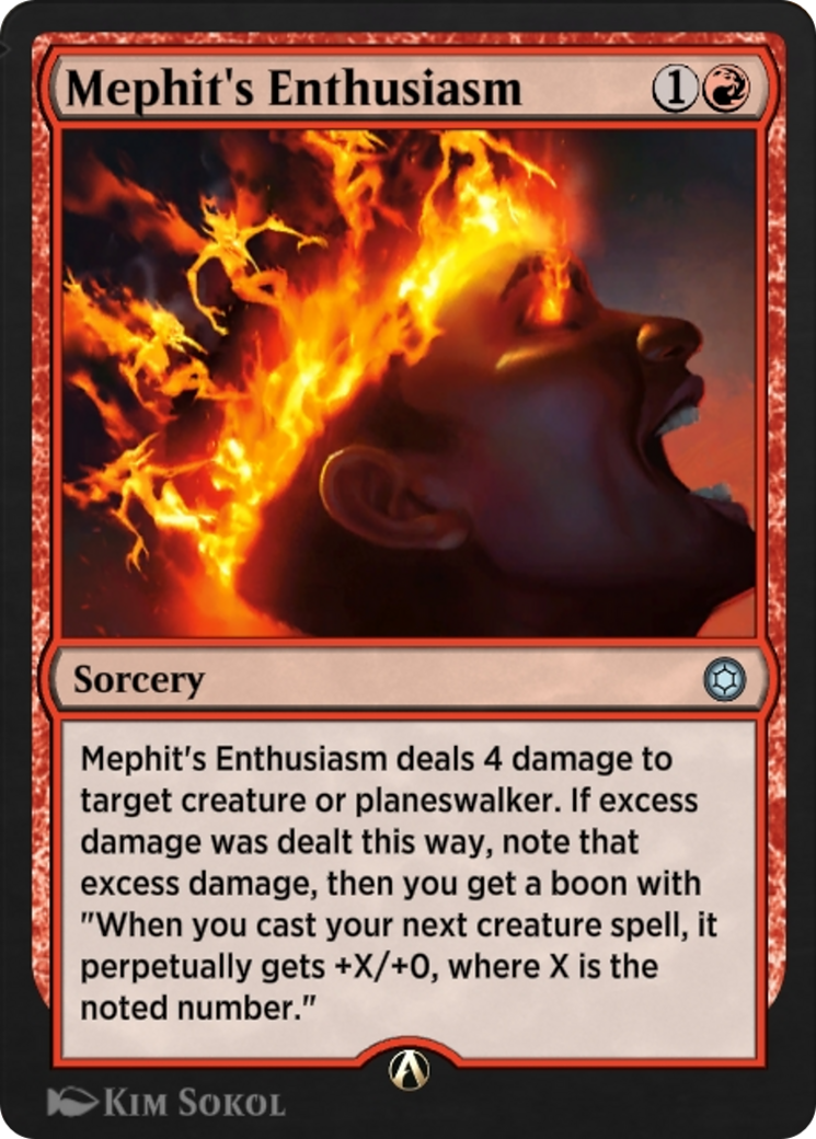 Image of Mephit's Enthusiasm (HBG-060) - Alchemy Horizons: Baldur's Gate