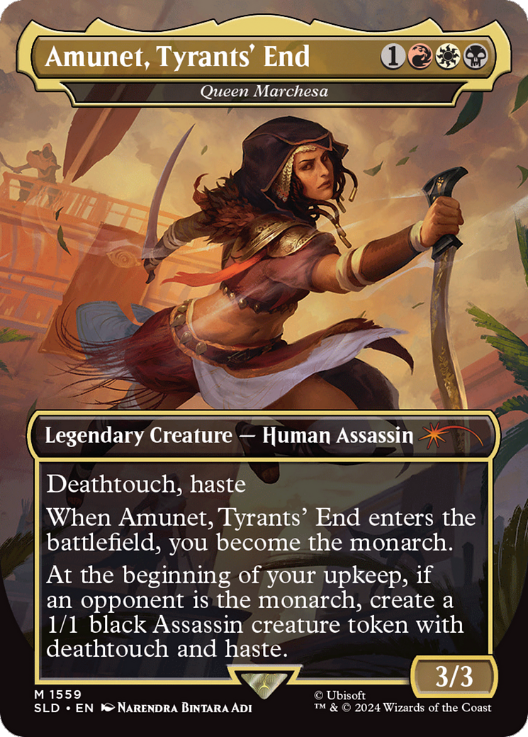 Image of Amunet, Tyrants' End - Queen Marchesa (SLD-1559) - Secret Lair Drop / Amunet, Tyrants' End (Borderless)