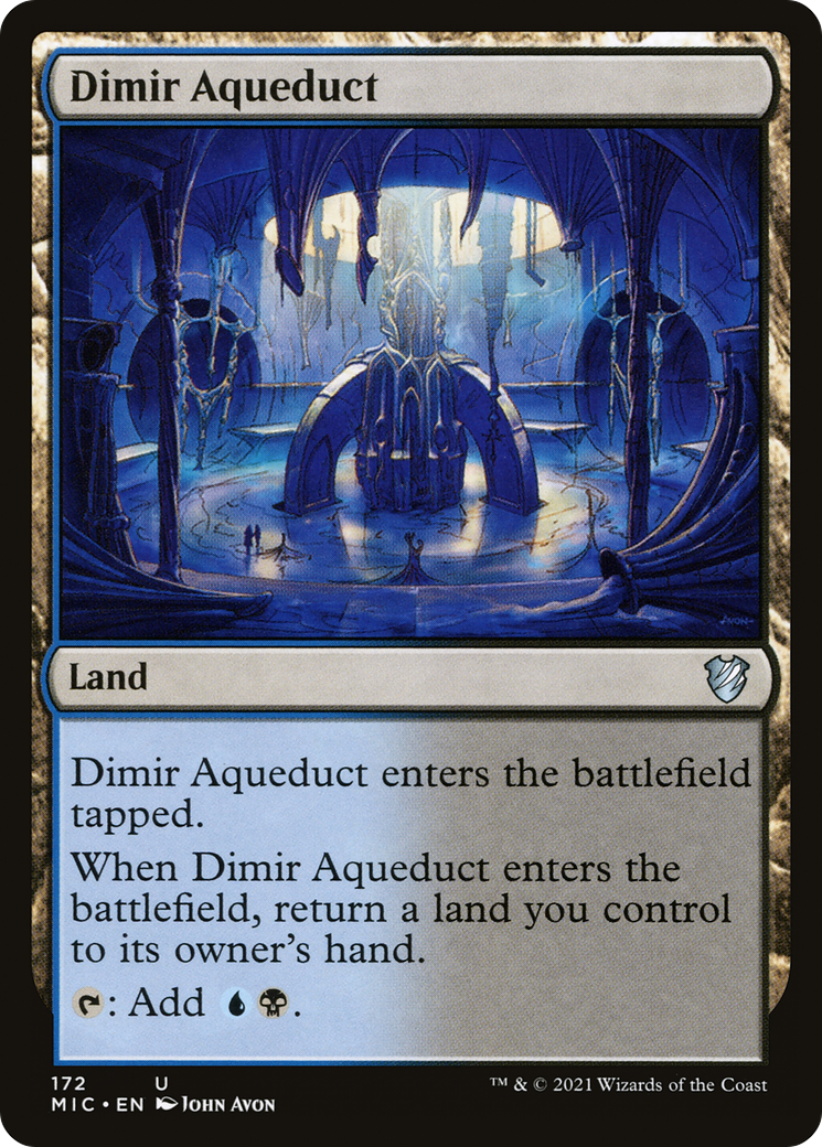 Image of Dimir Aqueduct (MIC-172) - Midnight Hunt Commander