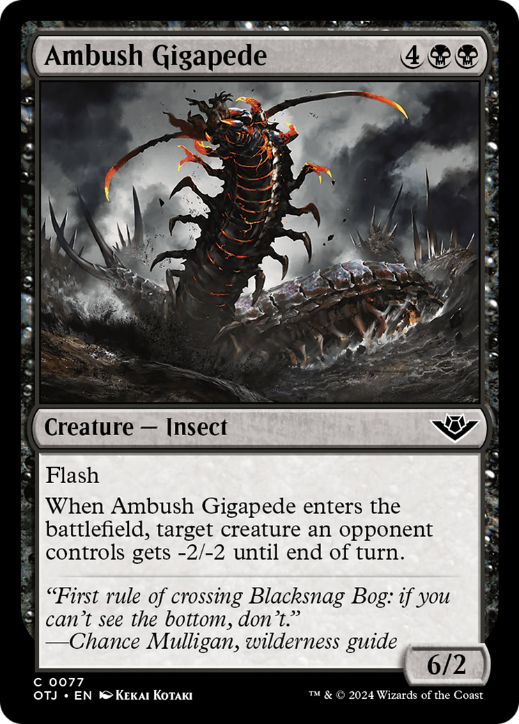 Image of Ambush Gigapede (OTJ-077) - Outlaws of Thunder Junction