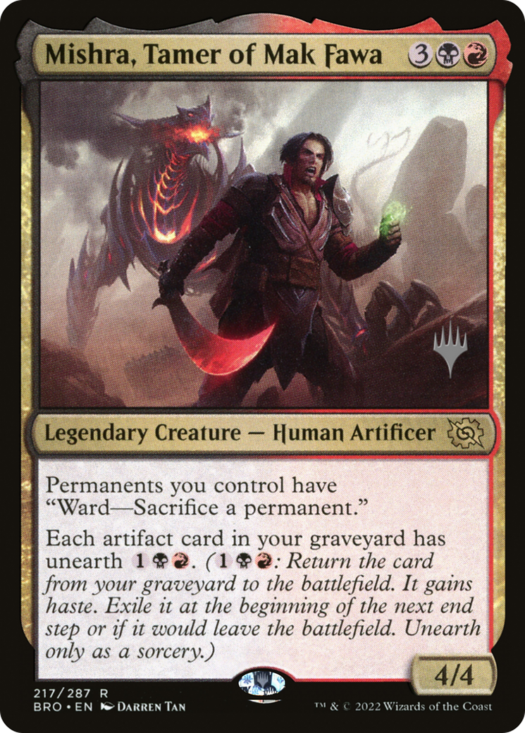Image of Mishra, Tamer of Mak Fawa (PPBRO-217) - The Brothers' War Promos Foil
