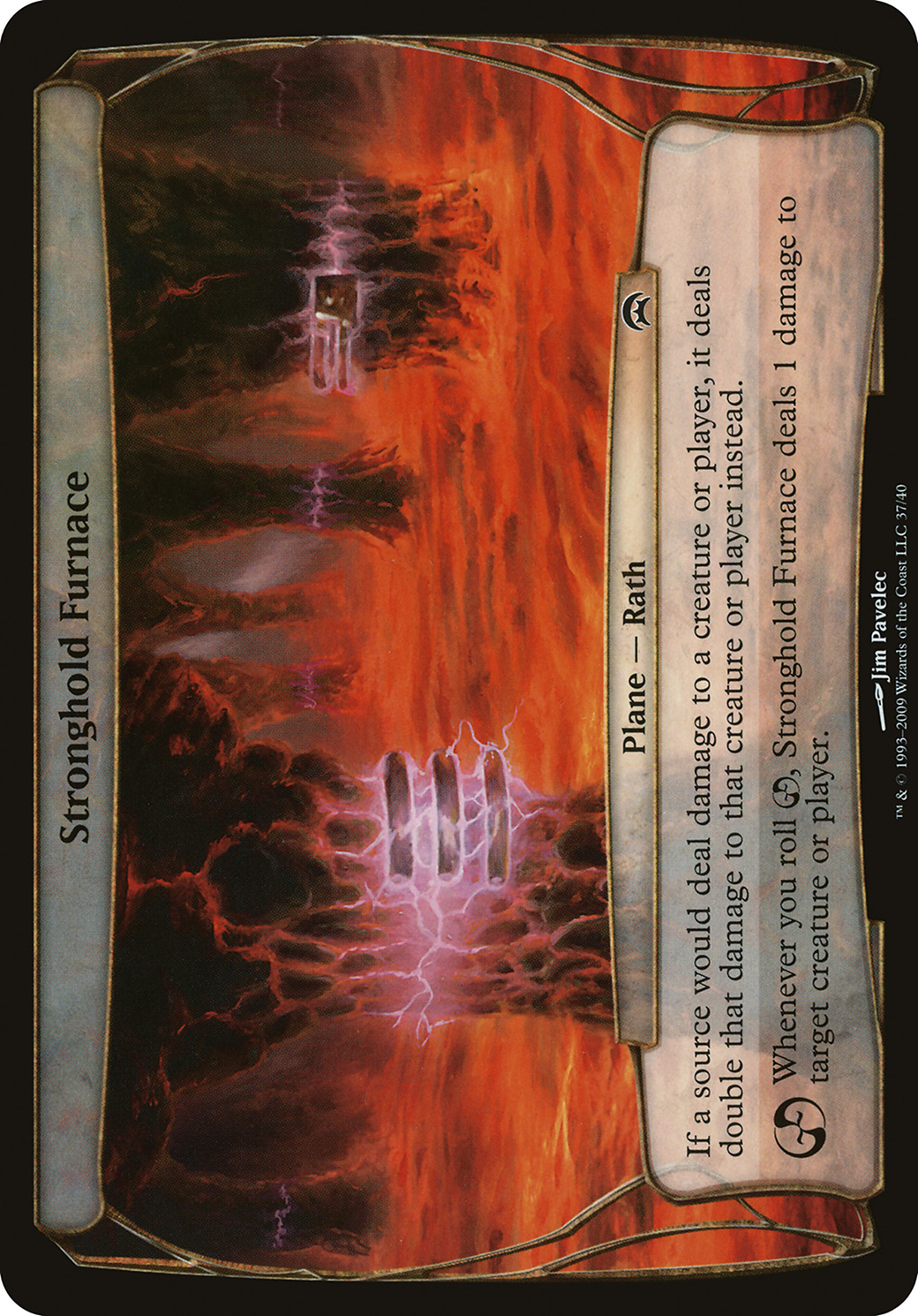Image of Stronghold Furnace (Planechase) (OVER-) - Planechase Planes